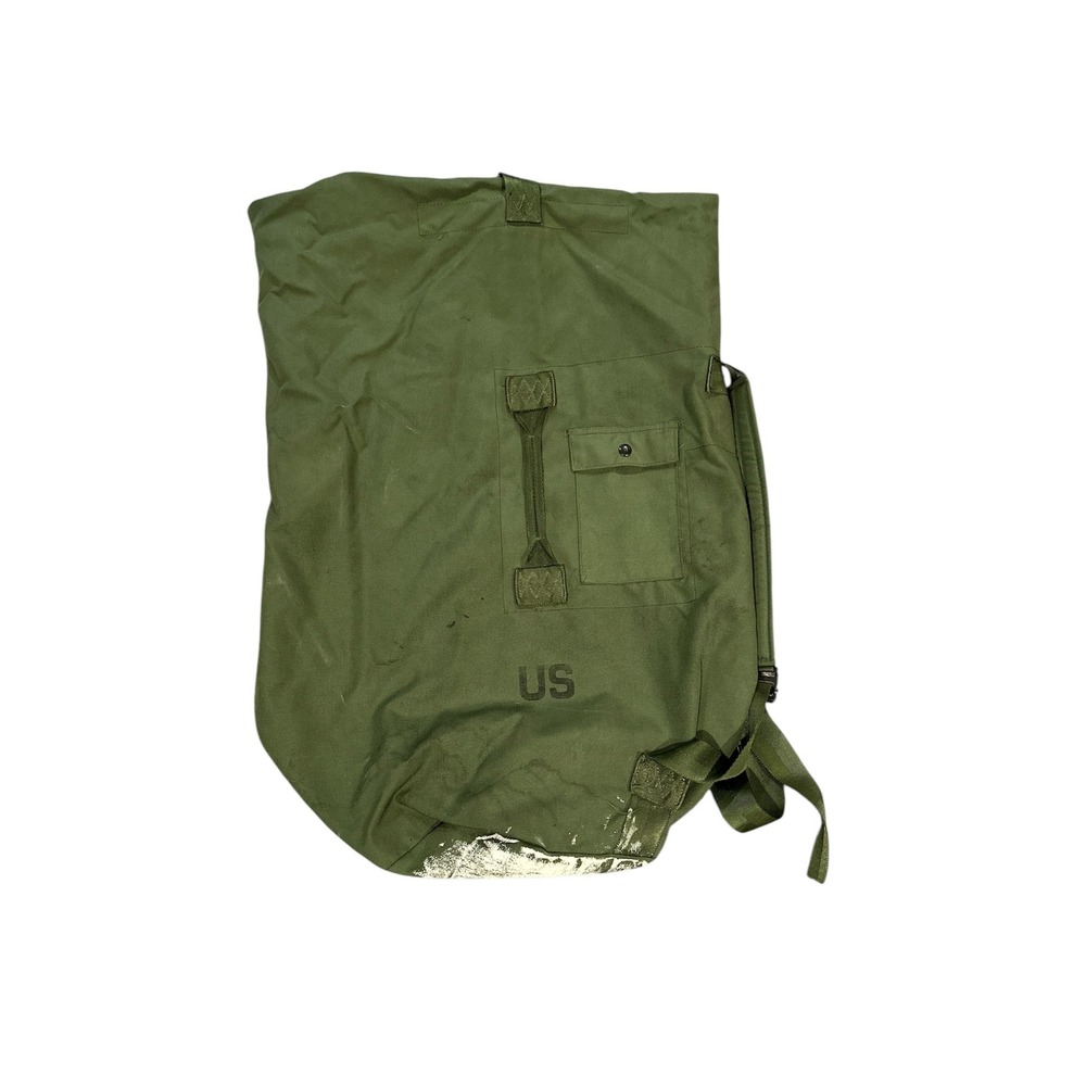 US Military Surplus Duffle/Sea Bag w/ backstraps Large Olive Dab Green Fair